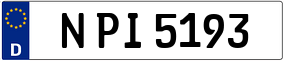 Trailer License Plate